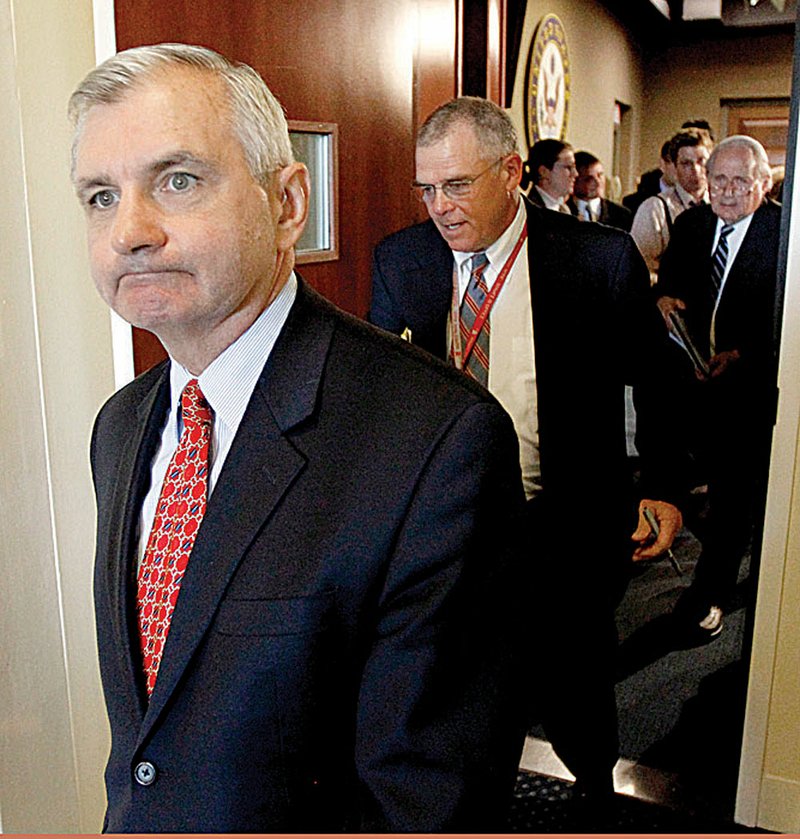 Senate Armed Services Committee member Jack Reed, D-R.I., leaves a news conference on the failed vote Tuesday with Committee Chairman Carl Levin, D-Mich.