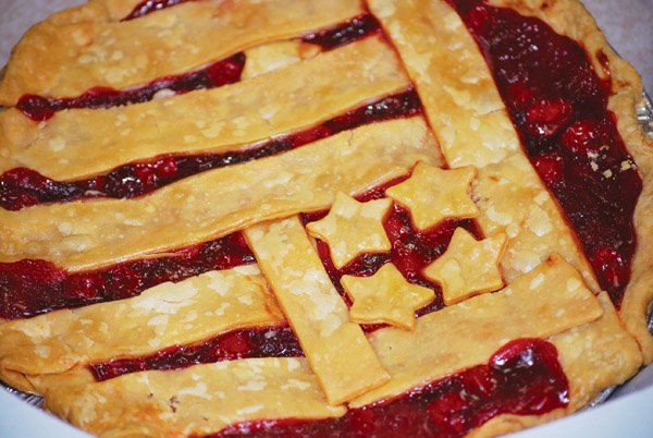 Karen Bagwell’s homemade cherry pie was a popular item.