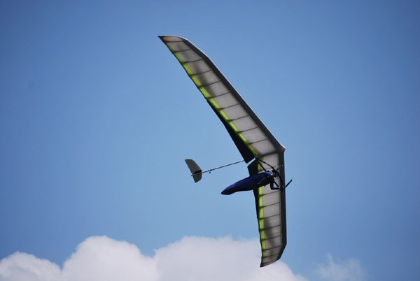 Jim Steel takes to the skies off Mount Nebo. A pilot since he was 23, the 54-year-old Maumelle resident has a personal best of 165 miles, spending 5 1/2 hours riding the thermals.