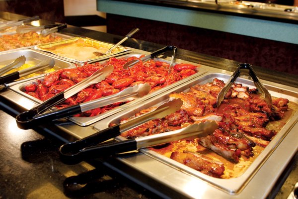 No 1 Buffet on Baseline Road offers a number of food items on its lunch and dinner buffets.
