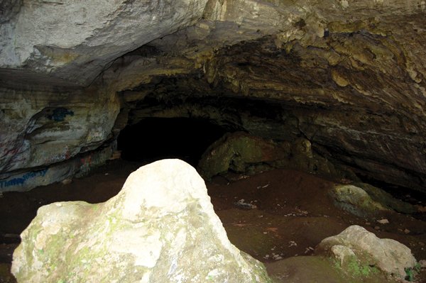 Blowing Cave in Cushman holds a lot of mysteries. Some people believe that a subterranean network of tunnels is home to a humanlike race of beings and that Blowing Cave is one of only five entrances in the nation to the underground empire.