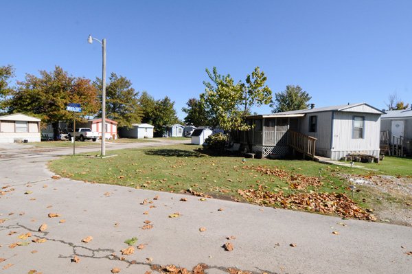 Kelly Lockhart lived in this trailer at 1012 Spruce St. for 8-10 years before she disappeared in 2008. Police recently searched the trailer, taking loose boards and insulation as evidence.