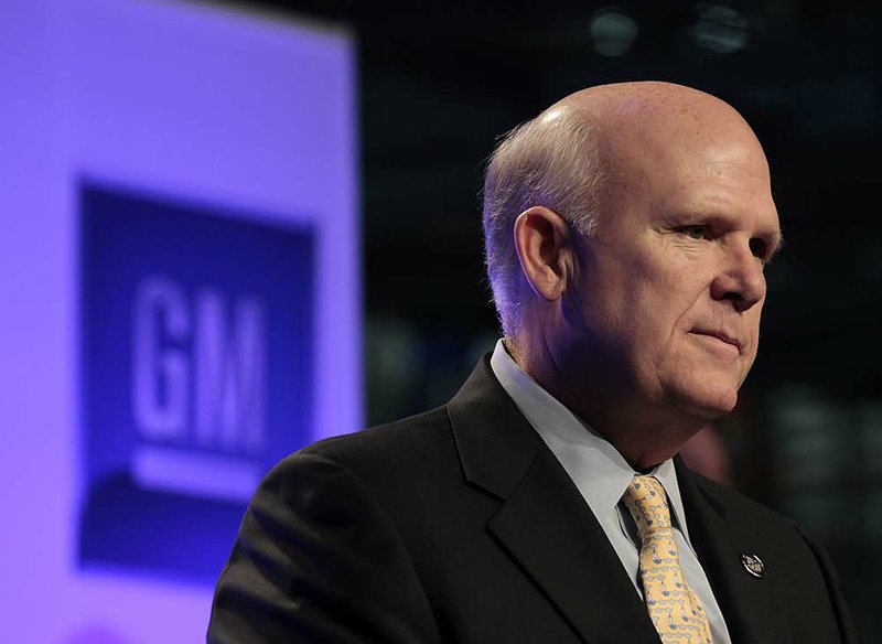  Dan Akerson, chief executive officer of General Motors Co., speaks at the Grand River Assembly Plant in Lansing, Mich. GM will invest $190 million in the plant to make a small Cadillac. 