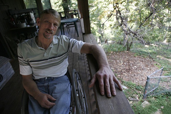 Craig Blanchard of Northwest Arkansas Wild Wheels says his deck overlooking Beaver Lake is his favorite place to be.