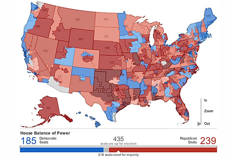 Statebystate glance Republicans win solid House majority The