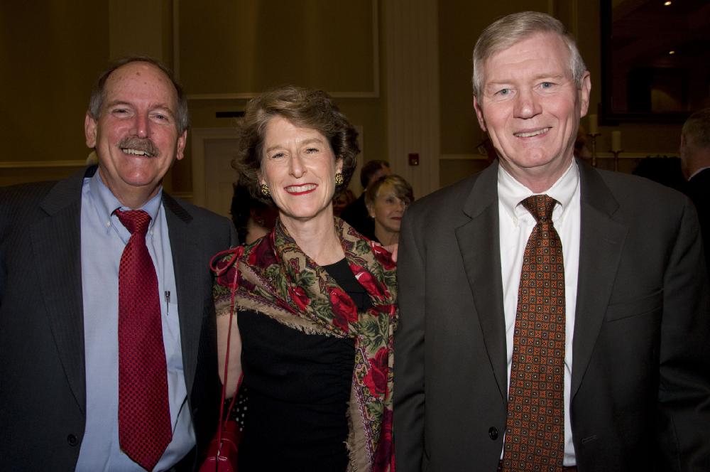 Arkansas Democrat Gazette photo by Cary Jenkins
Harry and Van Light of Cammack Village with Jim Clark of Little Rock