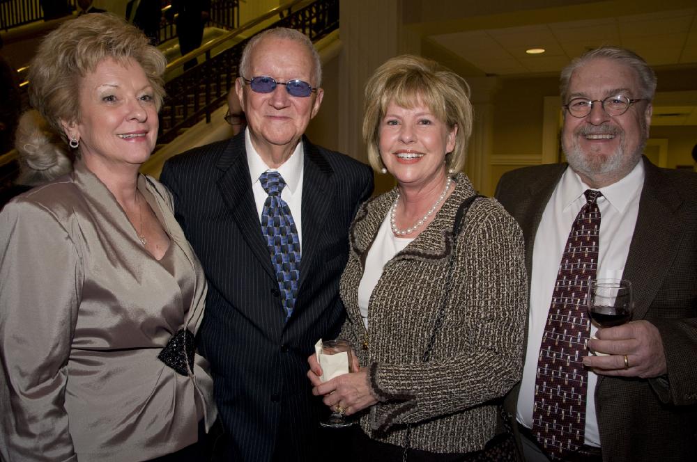 Arkansas Democrat Gazette photo by Cary Jenkins
Sharon Huff and former Congressman John Paul Hammerschmidt of Harrison with Cynthia and Dr. Robert Morris of Fayetteville