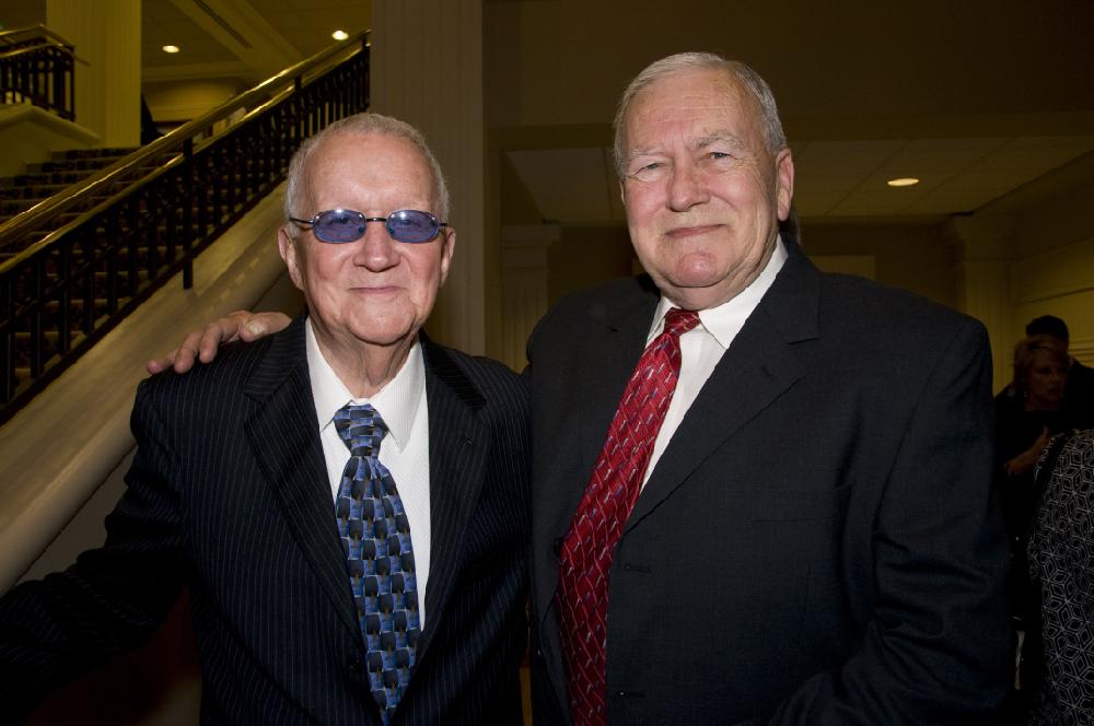 Arkansas Democrat Gazette photo by Cary Jenkins
Former Congressmen John Paul Hammerschmidt and Tommy Robinson