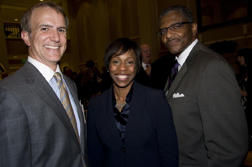 Arkansas Democrat Gazette photo by Cary Jenkins
Guy Wade of Little Rock witth Tjuana Byrd of Sherwood and Troy Price of Little Rock