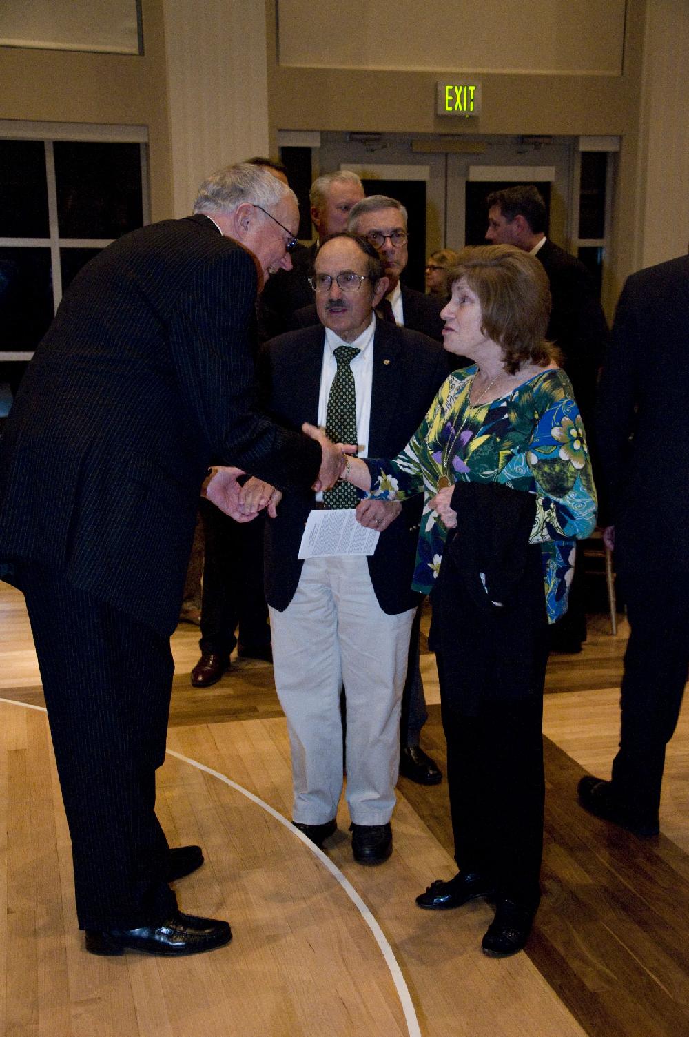 Arkansas Democrat Gazette photo by Cary Jenkins
Former Congressman John Paul Hammerschmidt greets guests