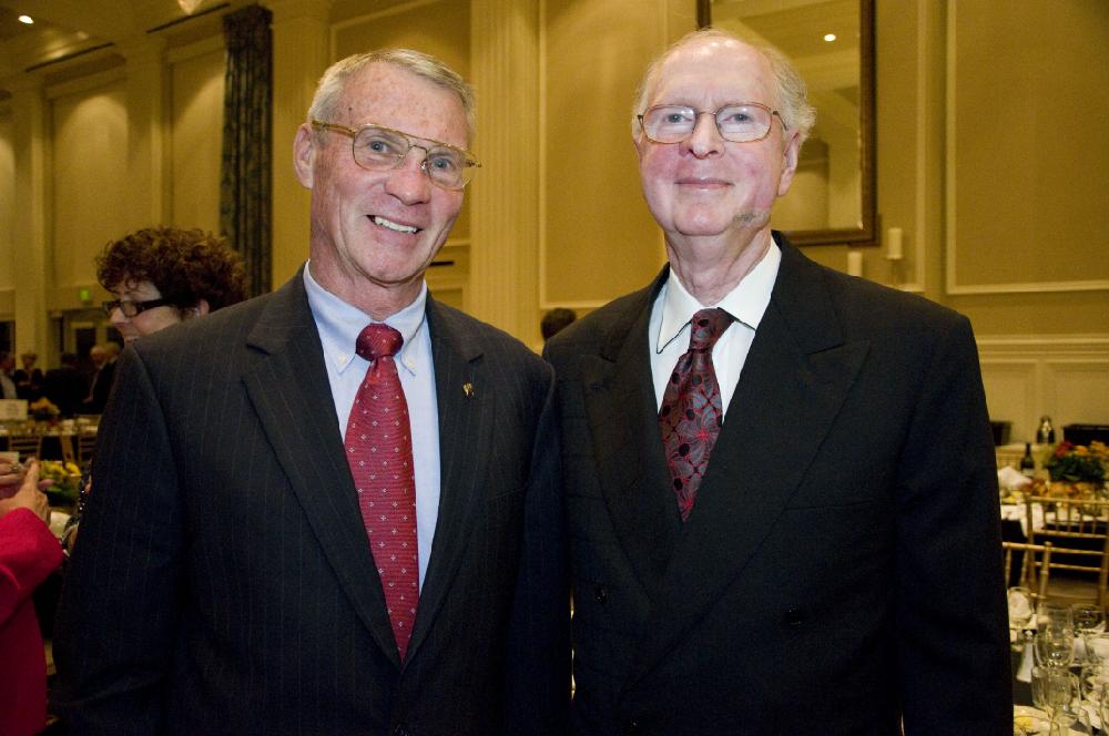 Arkansas Democrat Gazette photo by Cary Jenkins
General George Crocker and Dr. J. Floyd Kyser