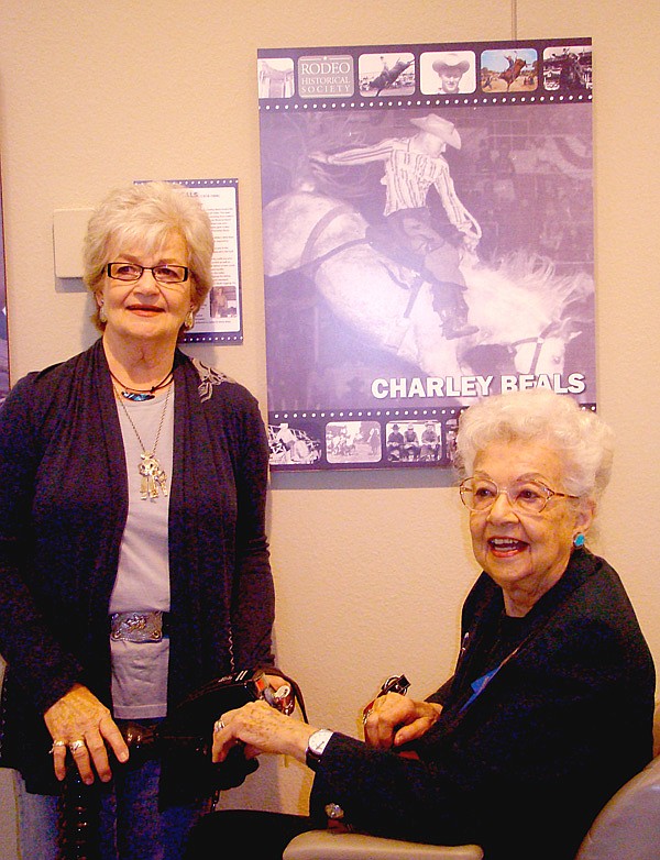 Donna Beals Clark and Imogene Veach Beals were honored when Charley Beals, father and husband, was inducted into the Hall of Fame.
