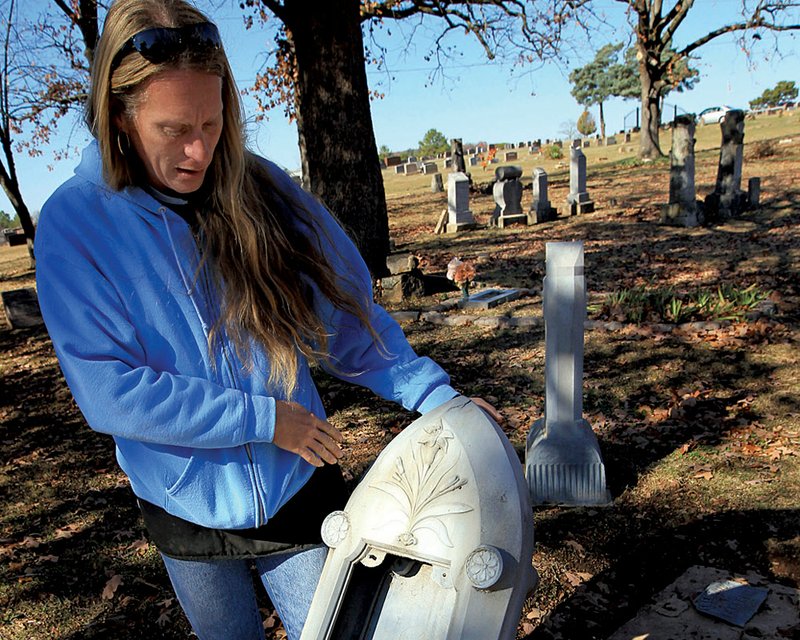 Kristal Clark, who has spent three years researching Thomas Cemetery in North Little Rock, says there are more than 350 people buried in the previously unkempt cemetery dating back to the Civil War. 