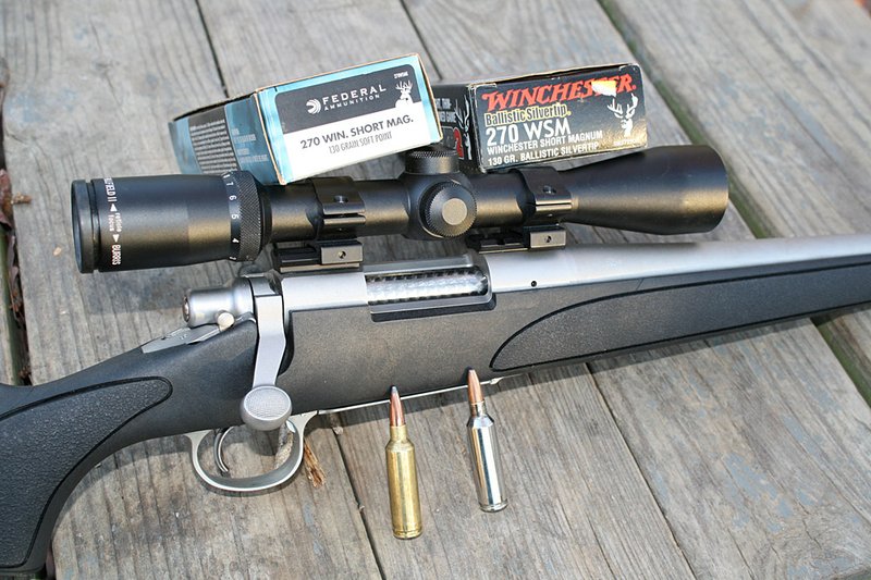 A Remington Model 700 SPS chambered in .270 WSM is an excellent rifle to hunt almost all North American big game. Factory loads like those pictured are adequate for hunting, but this rifle really shines with 140-grain bullets. 