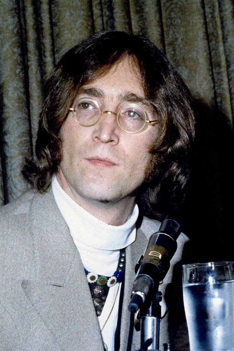  John Lennon is seen at a news conference in this May 13, 1968, photo in New York. 