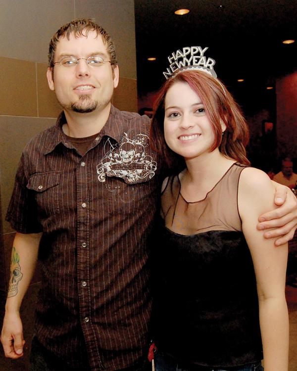 Stephany Patten and Russell Stockman traveled from Shreveport, La., to ring in the new year at Oaklawn Park.