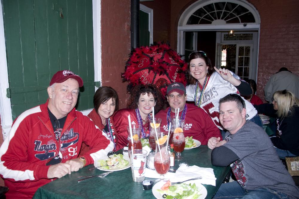 Arkansas Democrat Gazette photo by Cary Jenkins
Hog Fans at Pat O's