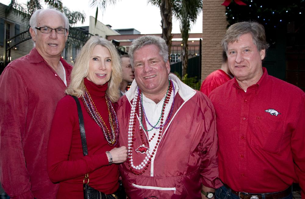 Arkansas Democrat Gazette photo by Cary Jenkins
Hog fans on Bourban Street
