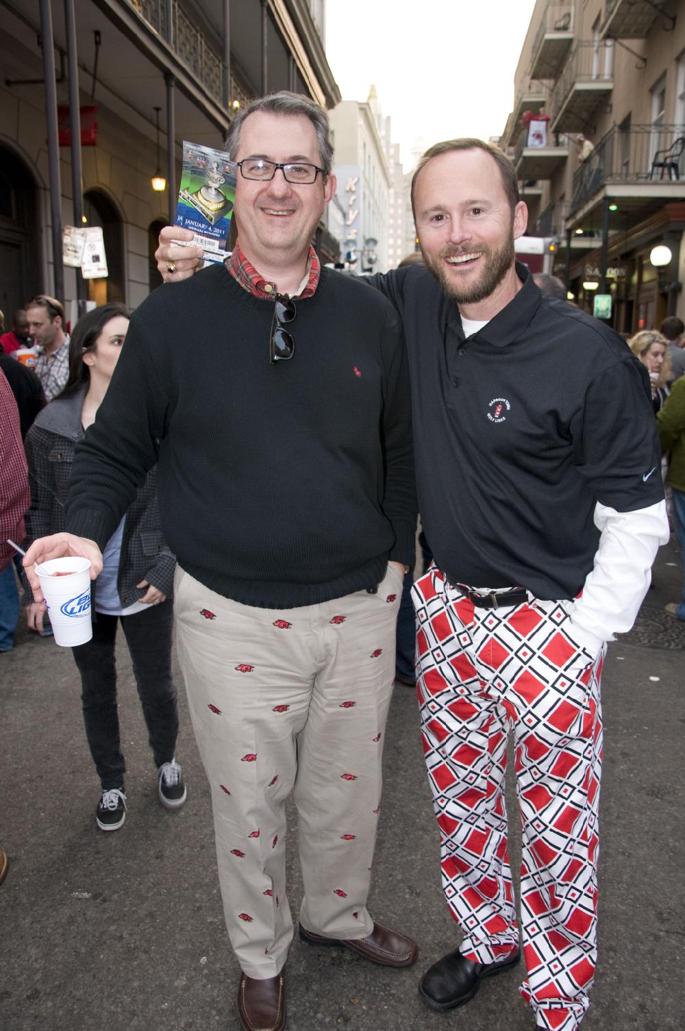 Arkansas Democrat Gazette photo by Cary Jenkins
Tom Goodson of Little Rock and Dr. Justin Bethel of Benton