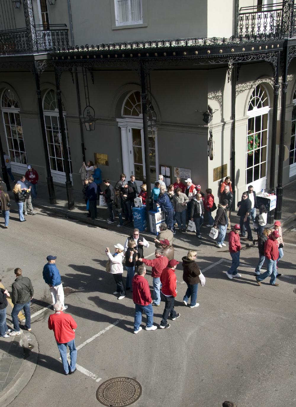 Arkansas Democrat Gazette photo by Cary Jenkins
View from the balcony on the corner of Royal and St. Louis.