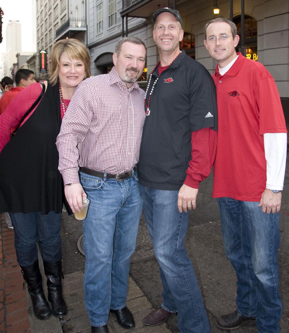 Arkansas Democrat Gazette photo by Cary Jenkins
Jennifer and Mark McCarty, Jeff Hildebrand and Randy Pierce, all of Little Rock