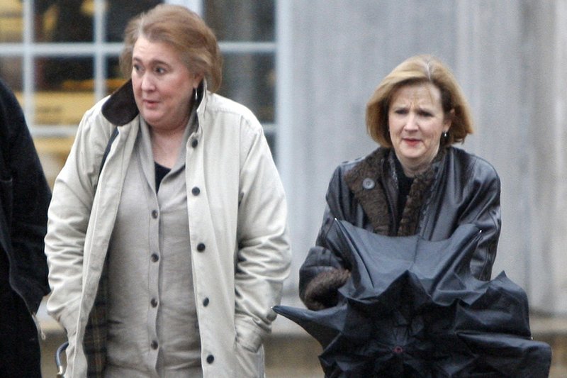 Former Arkansas first lady Janet Huckabee leaves Pulaski County District Court in Little Rock on Thursday after agreeing to pay a $100 fee resulting from a Sept. 20 wreck. 