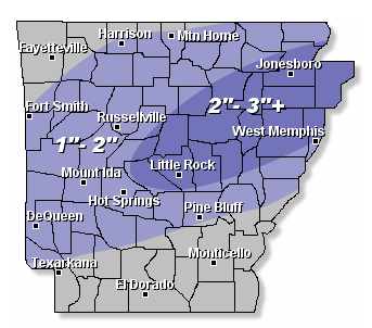 arkansas through snowstorm snowfall totals expected