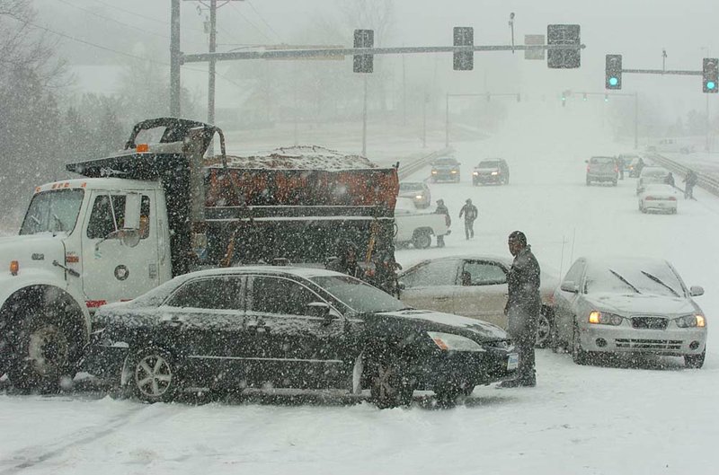 Snowfall Clobbers Arkansas