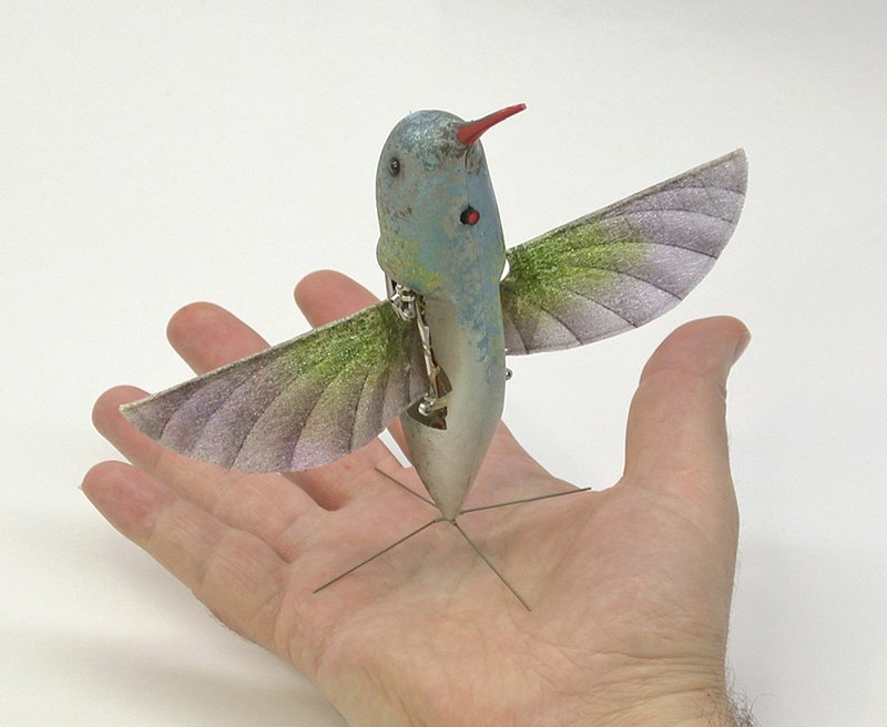 AeroVironment Inc.’s Nano Hummingbird has a wingspan of 6.5 inches and weighs less than a AA battery.

