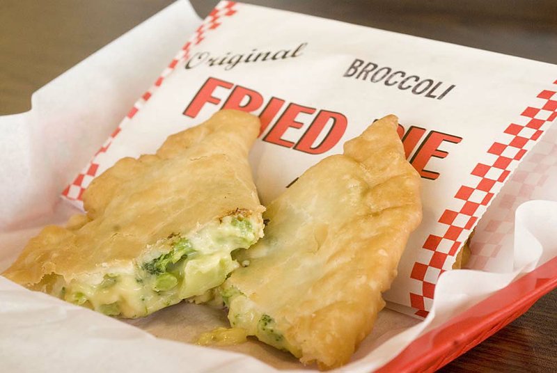 Chicken and broccoli fried pie at The Original Fried Pie Shop in Jacksonville 
