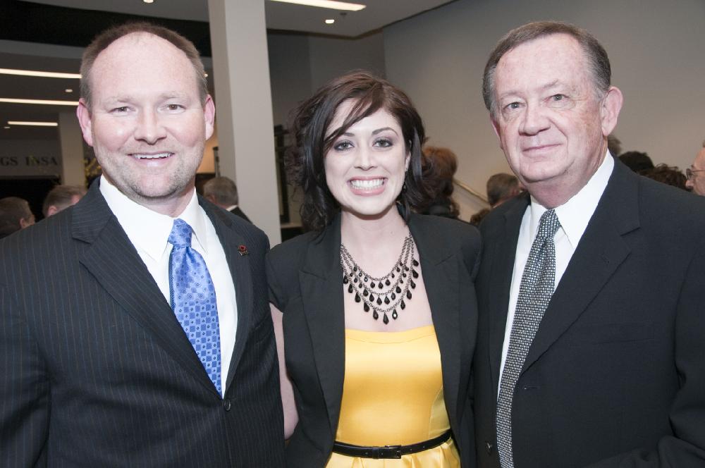 Arkansas Democrat Gazette photo by Cary Jenkins 2/19/2011
Christopher and LIndsay Crane with Ron Oliver