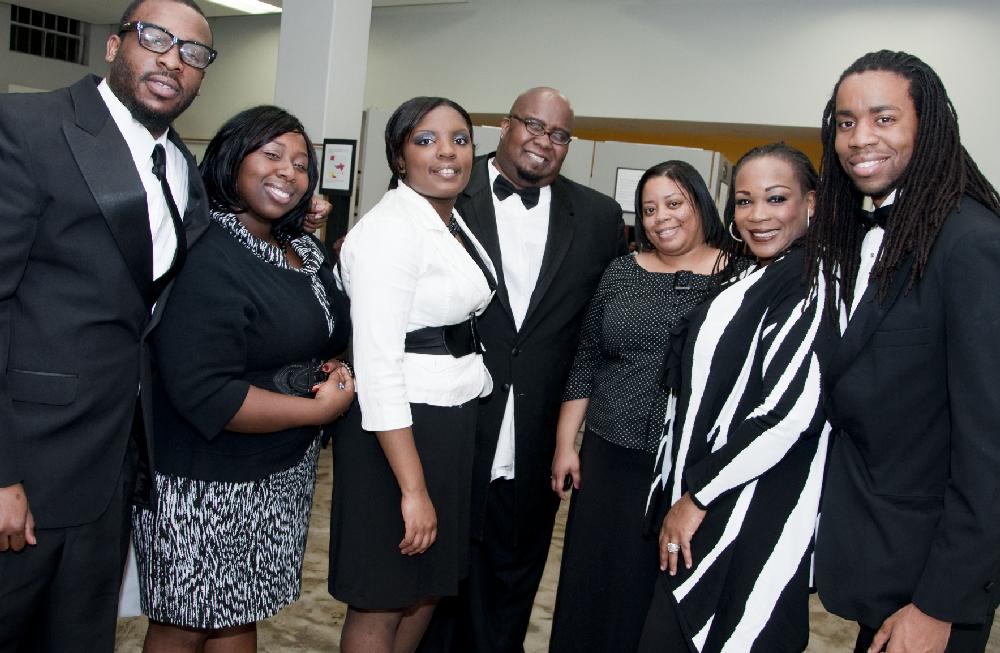 Arkansas Democrat Gazette photo by Cary Jenkins 2/19/2011
Derek Gibbs, Moya Edwards, Arvye Pettus, Steven Young, Rhianna Williams and Tawanna Campbell and Marcus Wells