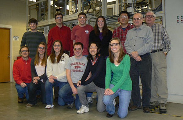 Pictured, are, from left, back row: Kylan Rakestraw, Jamie Hestekin, Ethan Carter, Elizabeth Bevan, Jianjun Du, Tom Potts and Roy Penney; front row: Bob Beitle, Jill Ivey, Megan Huslig, Jeremy Stout, Hiroko Nakao and Michelle Shepherd.