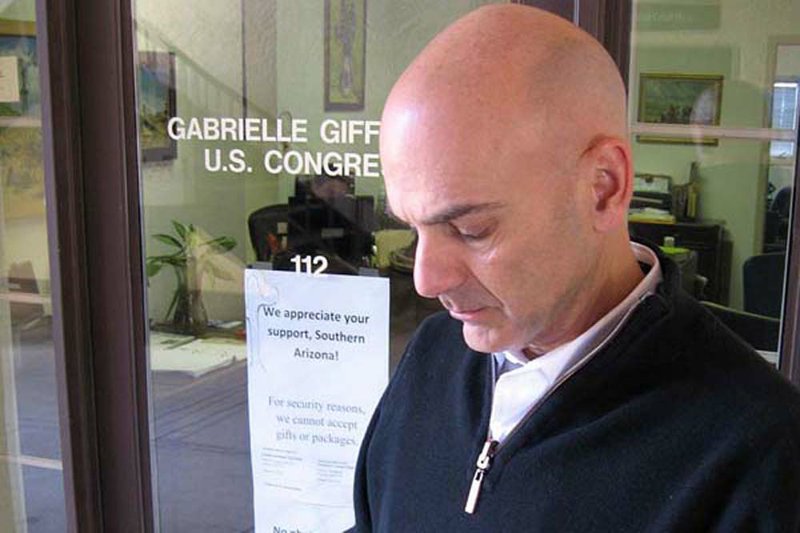 C.J. Karamargin, an aide for U.S. Rep. Gabrielle Giffords, says at Giffords’ office in Tucson, Ariz., that constituents’ “problems don’t stop” so her staff hasn’t stopped working.