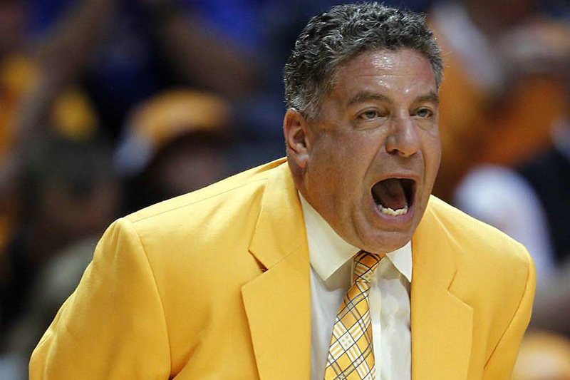 Unlike their regular-season meeting, Tennessee Coach Bruce Pearl will be on the bench for Thursday’s game against Arkansas at the SEC Tournament in Atlanta. 