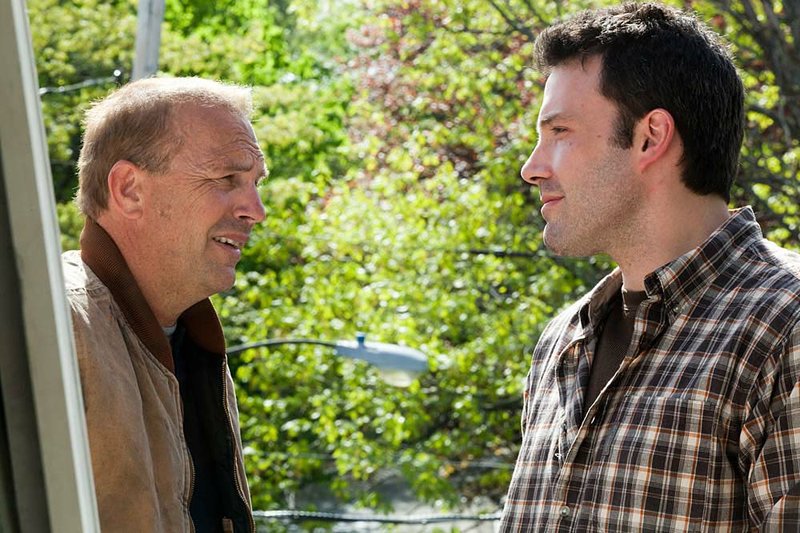 Jack Dolan (Kevin Costner) gives his hotshot salesman brother-in-law Bobby Walker (Ben Affleck) grief in John Wells’ The Company Men. 