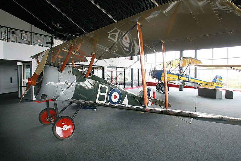 A Sopwith Camel (foreground), one of only seven left in the world, sits Tuesday in the closed Aerospace Education Center in Little Rock, along with a Command-Aire made in Little Rock about 1929.

 
