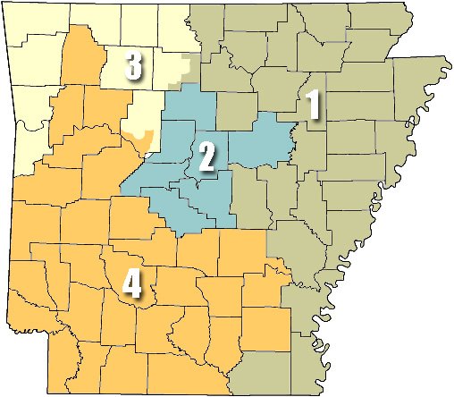 Redistricting compromise map.