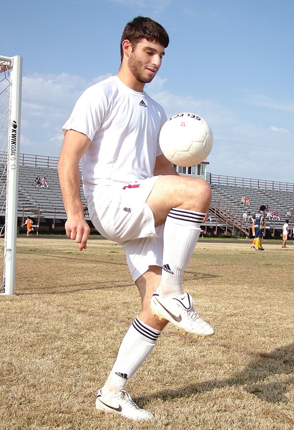 Gentry senior and soccer player Antonio DiMella is a foreign exchange student from Quito, Ecuador, who excels in academics and in soccer. He is the leading scorer in conference and hopes to get a scholarship to go to college and play soccer in the U.S. next year.
