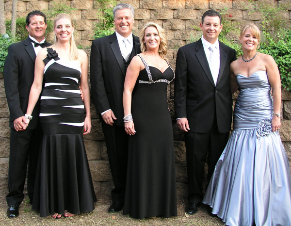 Chairmen for the annual Wine & Roses gala benefiting the Donald W. Reynolds Cancer Support House gather April 9 for a photo. The group includes Steven and Brooke Spradlin, from left, George Catsavis and Sondi Farmer and Tony and Rosalba de Mondesert.