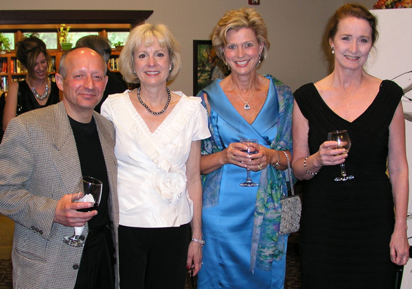 Dr. Roger Bise, president of the board of the Donald W. Reynolds Cancer Support House, from left, and Cygnet Bise join Cathy and Max Correll, board treasurer, at the Wine & Roses gala.