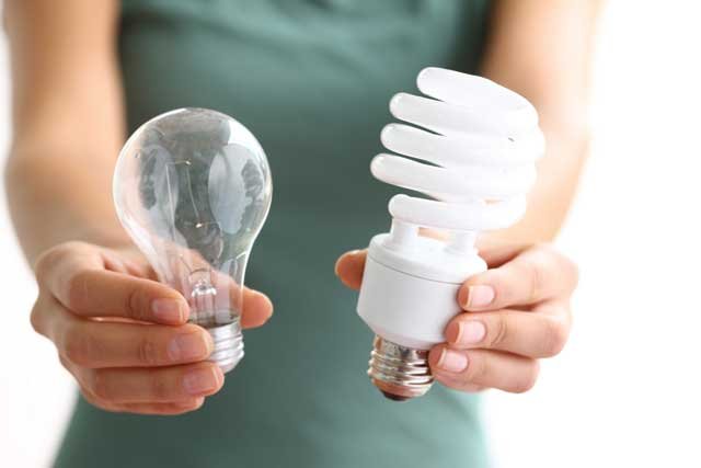 CFLs use about 75 percent less energy, plus each bulb can last up to 10,000 hours if used correctly.