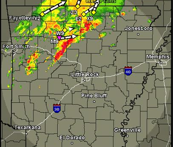 UPDATE Tornado watch issued for west, central Arkansas