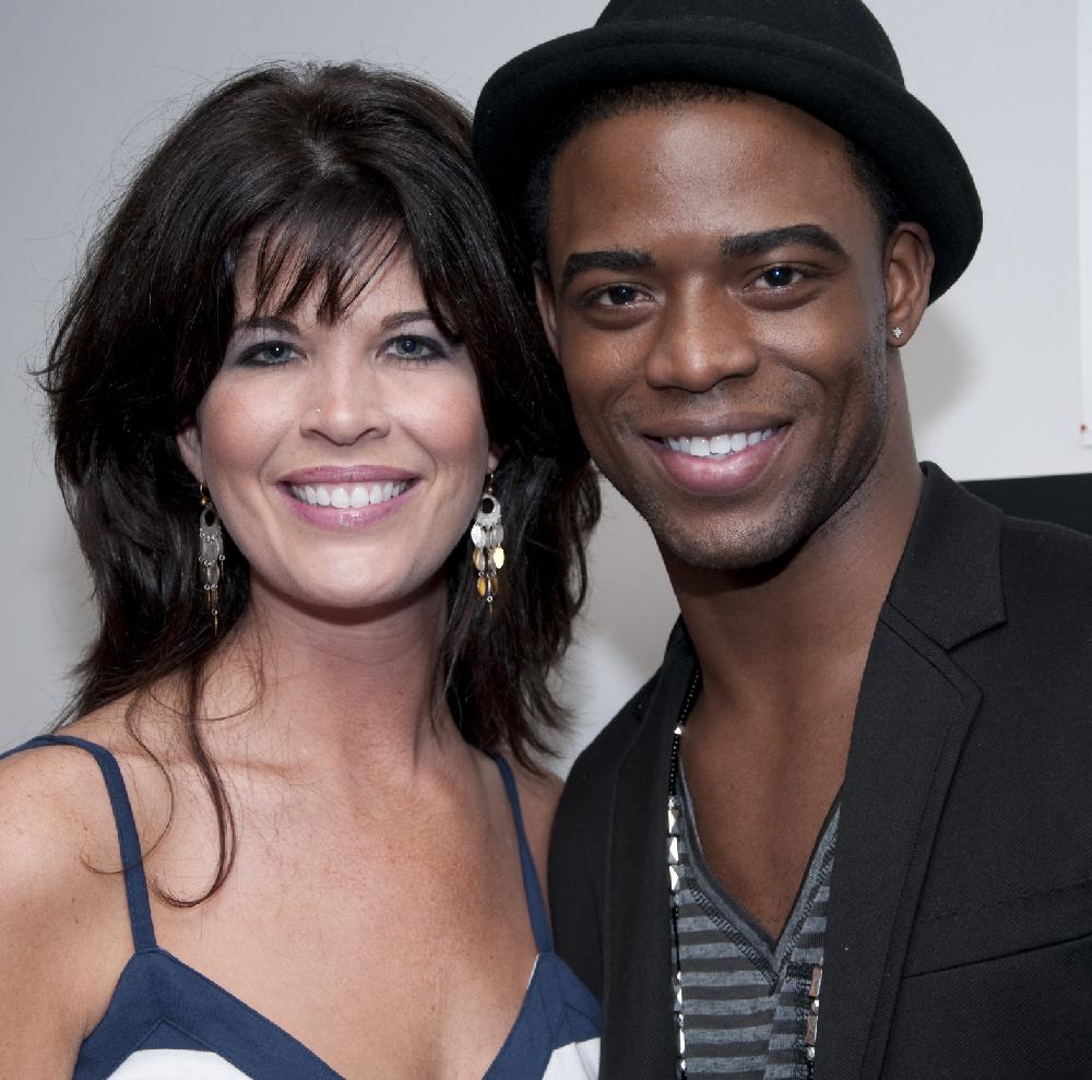 Arkansas Democrat-Gazette/CARY JENKINS
4/18/11
Master of ceremonies Nicole Capri with cast member Antyon LeMonte of New York