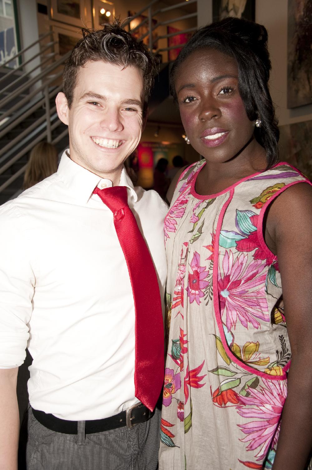 Arkansas Democrat-Gazette/CARY JENKINS
4/18/11
Cast member DAvid Errigo of Phoenix with model Ngozika Okeke of Little Rock