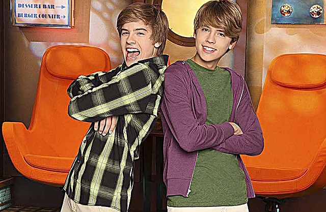 Disney Channel's "Suite Life on Deck" stars Dylan Sprouse as Zack Martin and Cole Sprouse as Cody Martin. 
