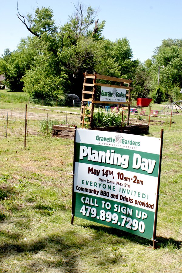 The ground is ready for planting day at the Gravette Community Garden this Saturday, May 14. 