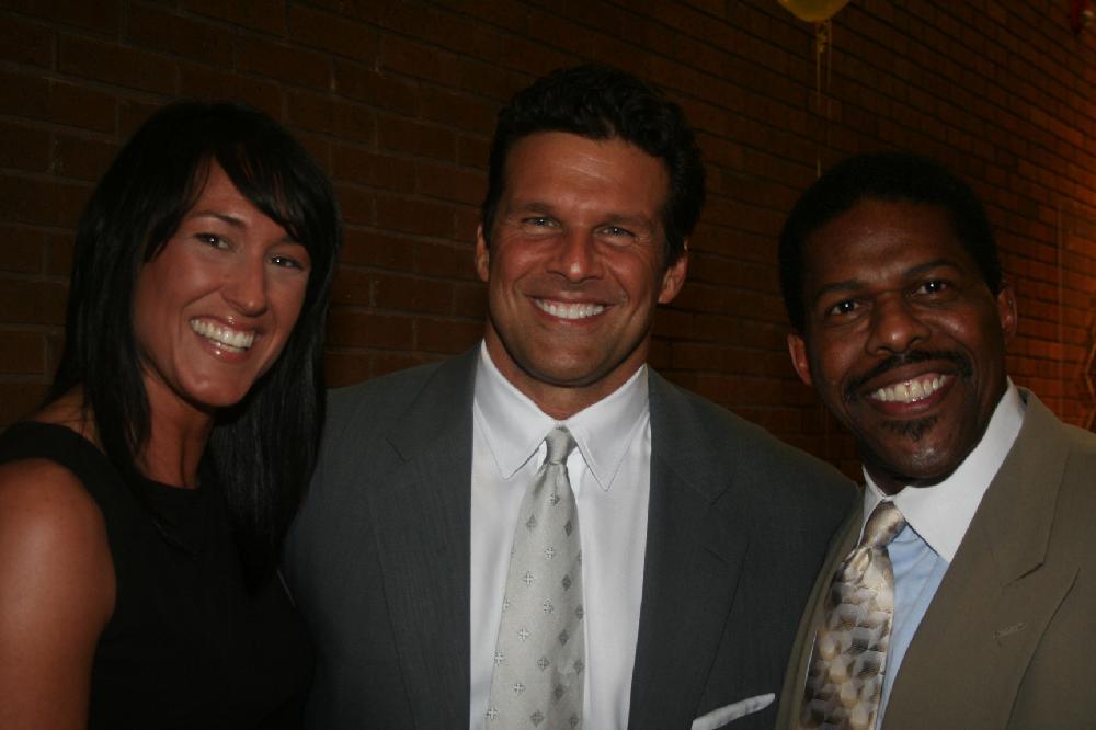 Honoree David Bazzel (center), with Shantell Kelly and Dr. Garry cq Glasco