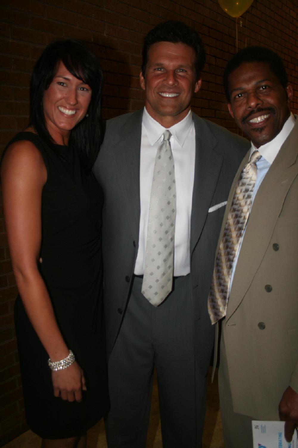 Honoree David Bazzel (center), with Shantell Kelly and Dr. Garry cq Glasco