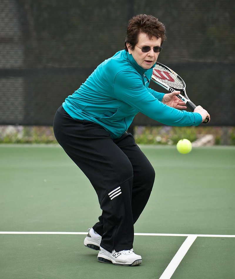 Tennis great King is back on court with new knees